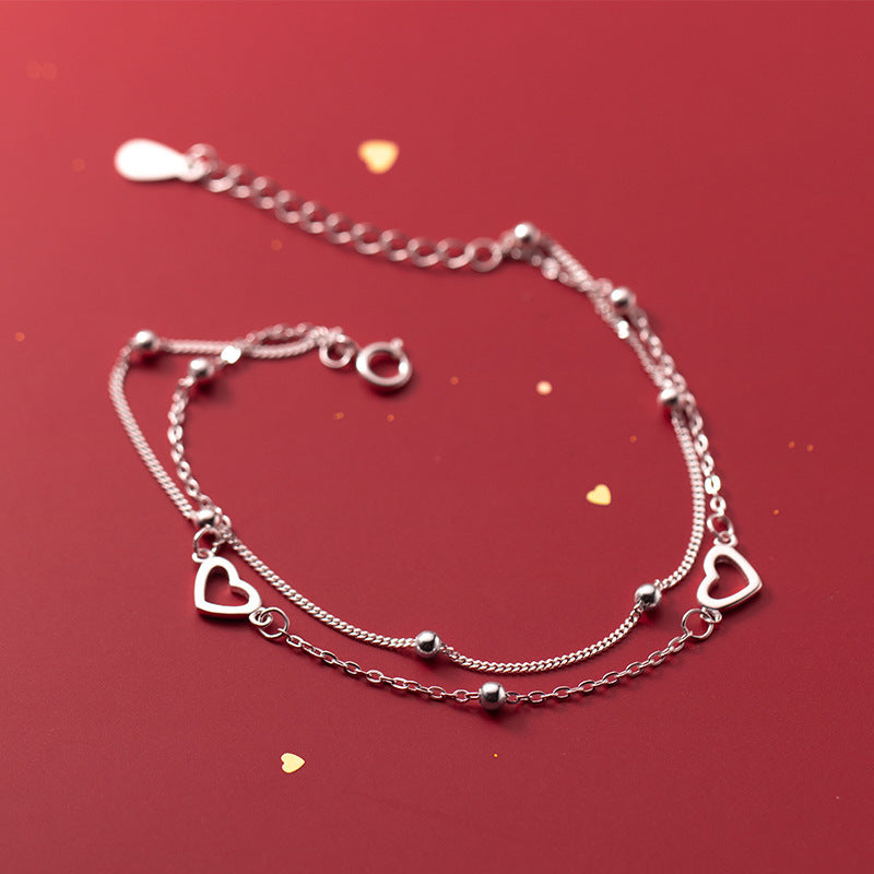 Double Love Heart Bracelet