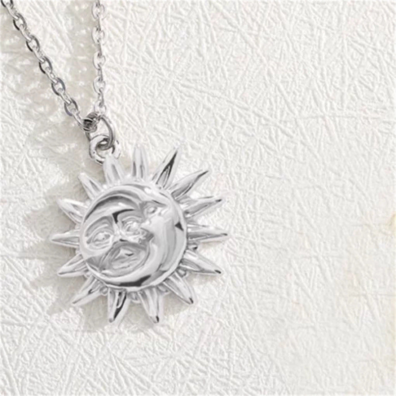 Stainless Steel Sun Necklace