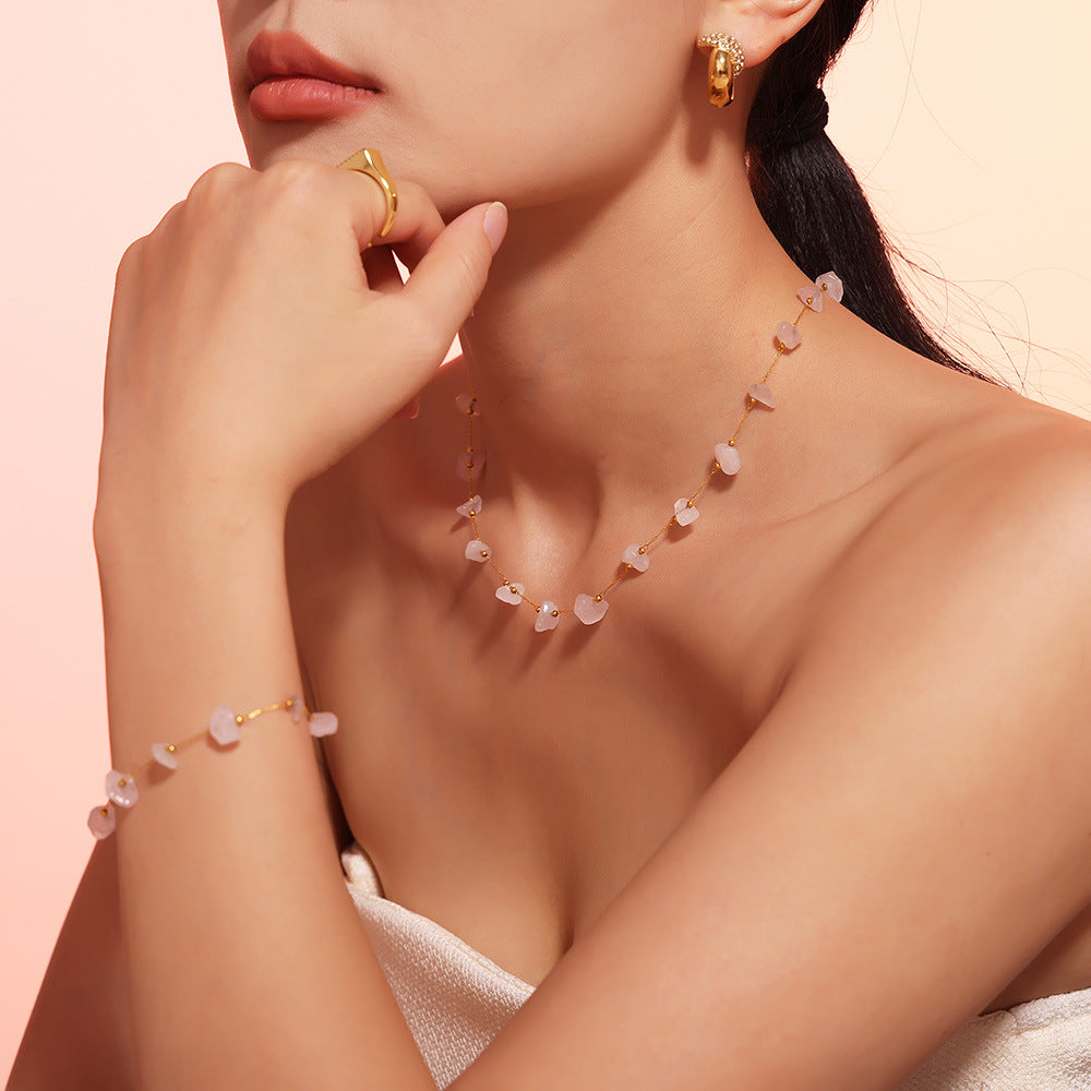 Natural Stone Beaded Bracelet