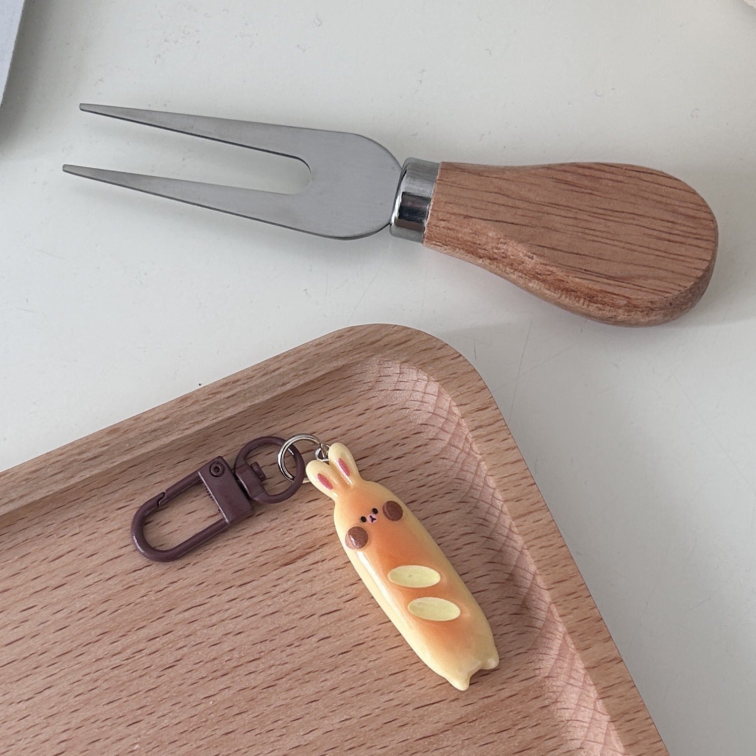 Cute Bread Keychain （Random one）