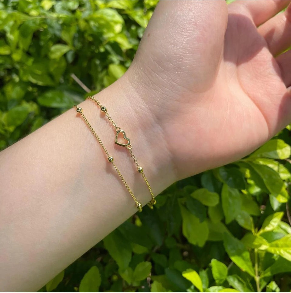 Double Love Heart Bracelet