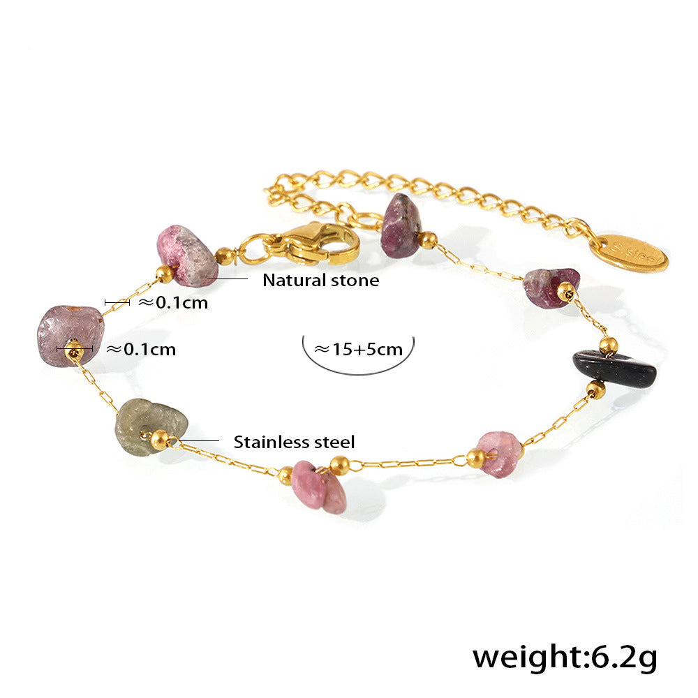 Natural Stone Beaded Bracelet