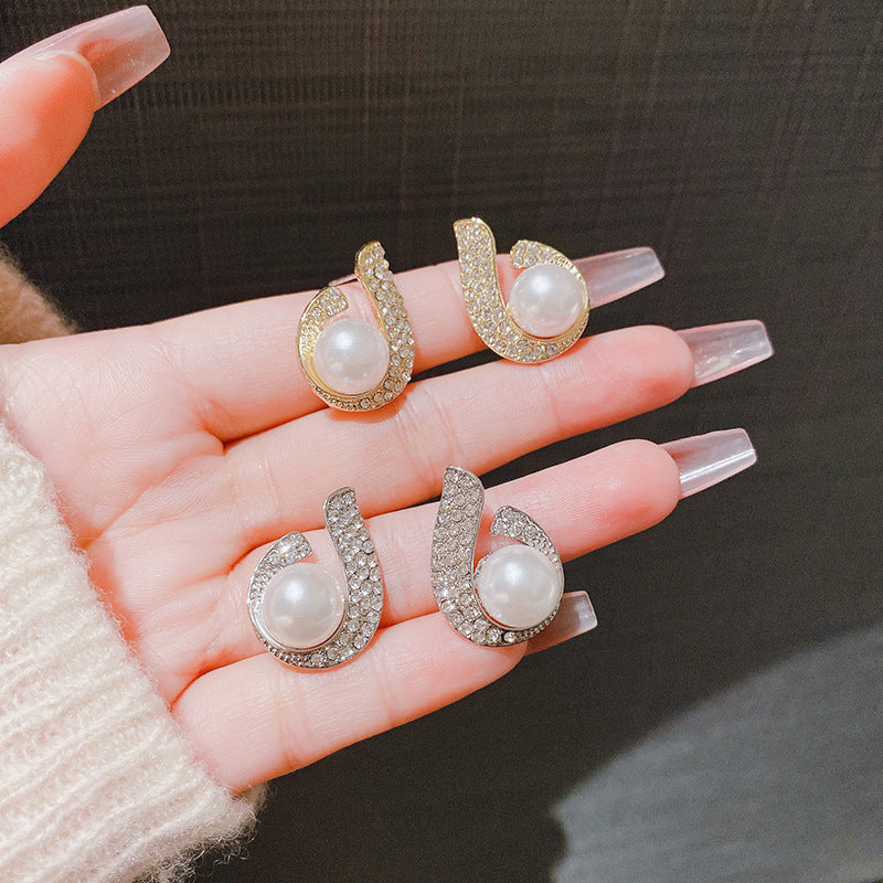 Waterdrop Shape Faux Pearl Earrings