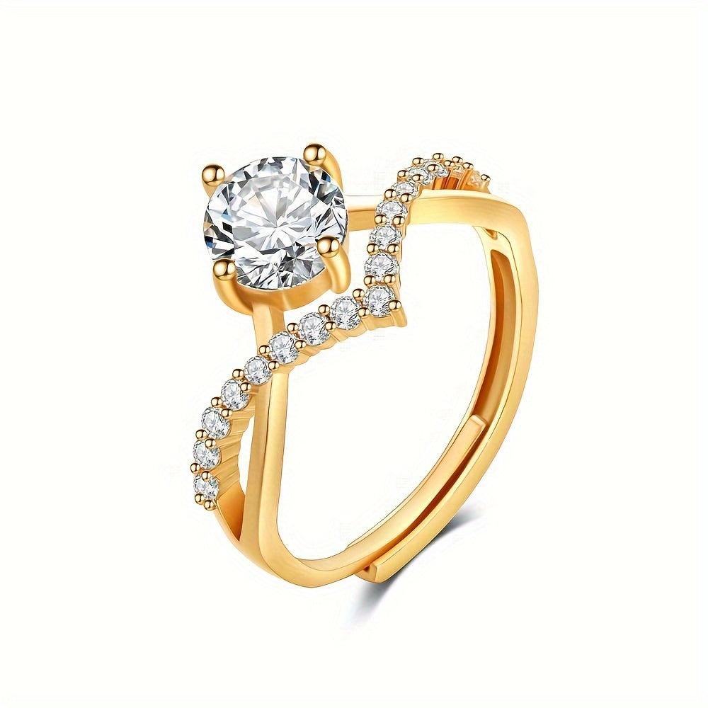 Crown Zirconia Ring