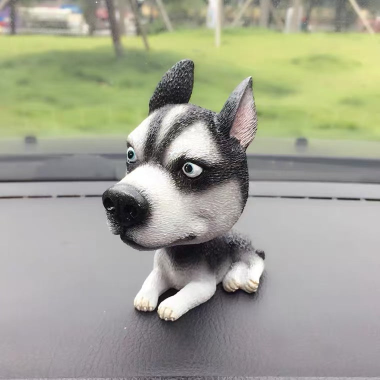 Cute shaking head dog