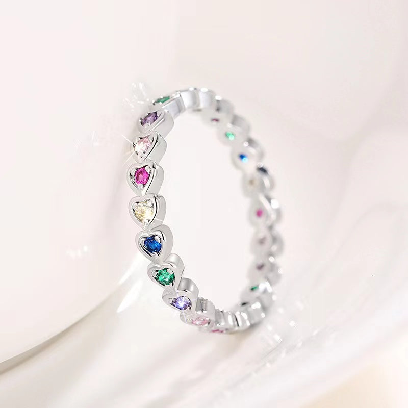 Zirconia Heart Ring