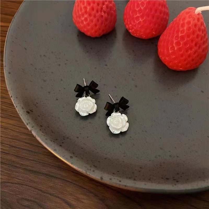 Camellia Bow Earrings