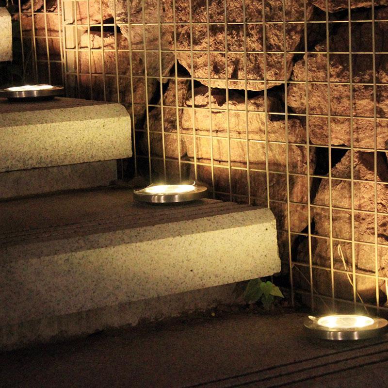 LED Solar Powered In-Ground Lights (4 piece)