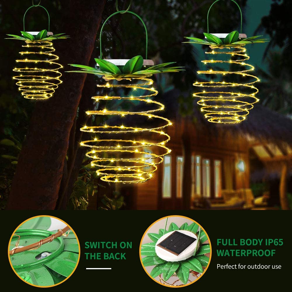 Solar Pineapple Lantern