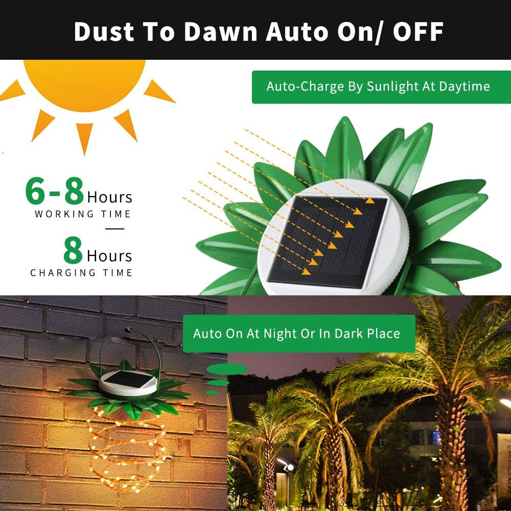 Solar Pineapple Lantern