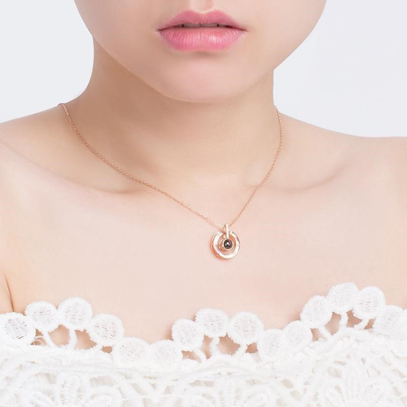 100 LANGUAGES I LOVE YOU PROJECTION RING AND NECKLACE