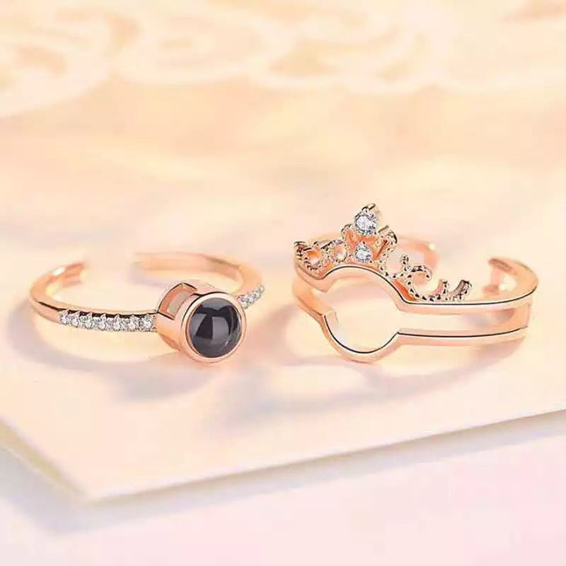 100 LANGUAGES I LOVE YOU PROJECTION RING AND NECKLACE