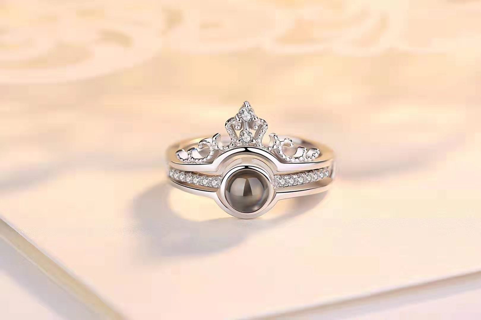 100 LANGUAGES I LOVE YOU PROJECTION RING AND NECKLACE