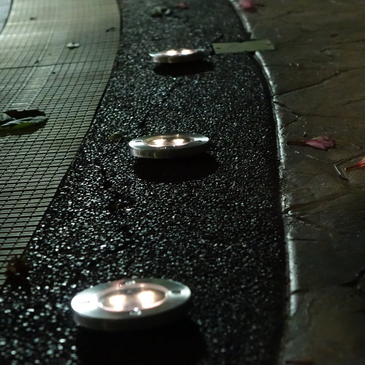 LED Solar Powered In-Ground Lights (4 piece)